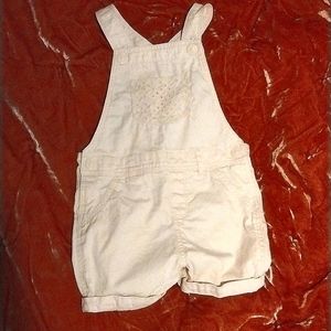 H&M pale pink toddler overalls